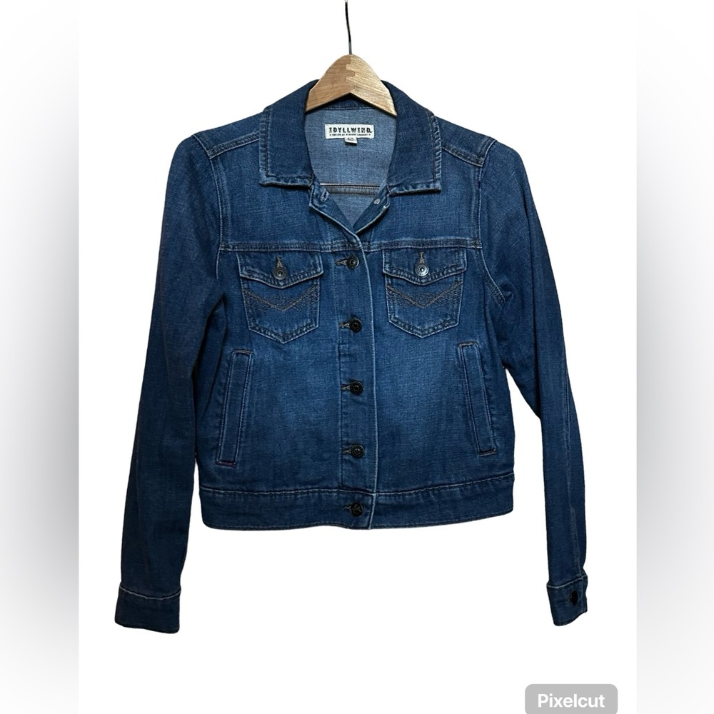 IDYLLWIND Classic Jean Jacket Blue Denim Women Size Small.